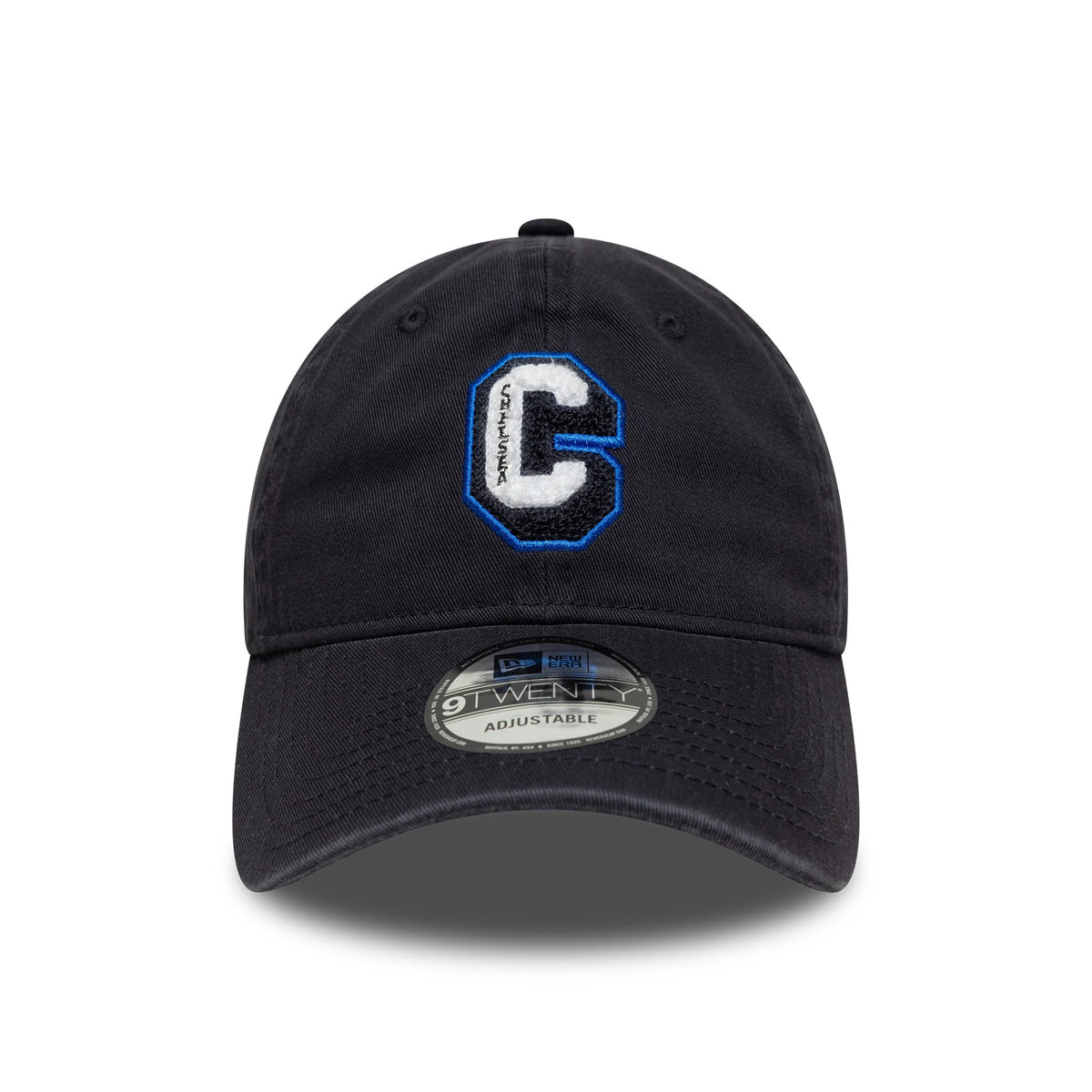 Pictured is this Chelsea FC Lion Crest Boucle 9TWENTY in navy. 2