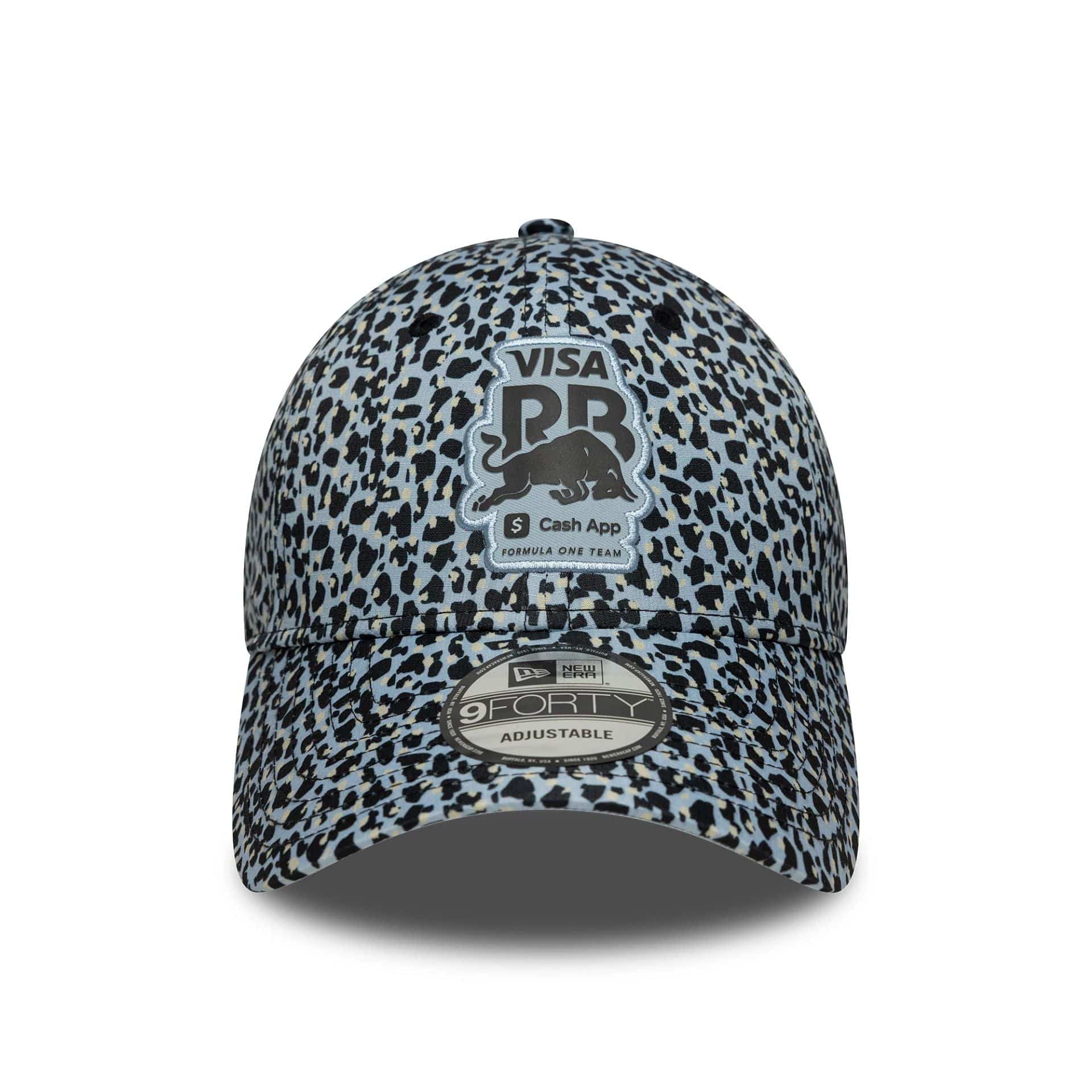 Pictured is this Leopard Visa Cash App Racing Bulls 9FORTY M-Crown in pastel blue. 2