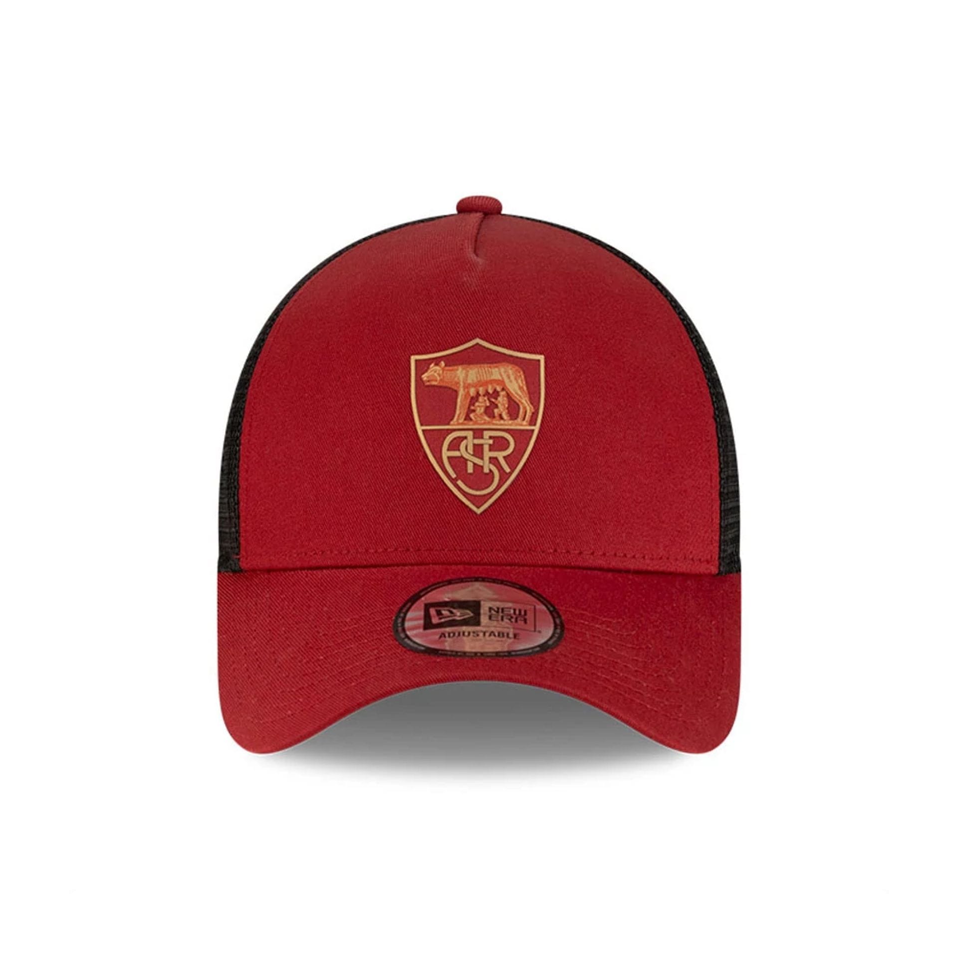 Pictured is this AS Roma 9FORTY A-Frame Trucker in dark red. 2