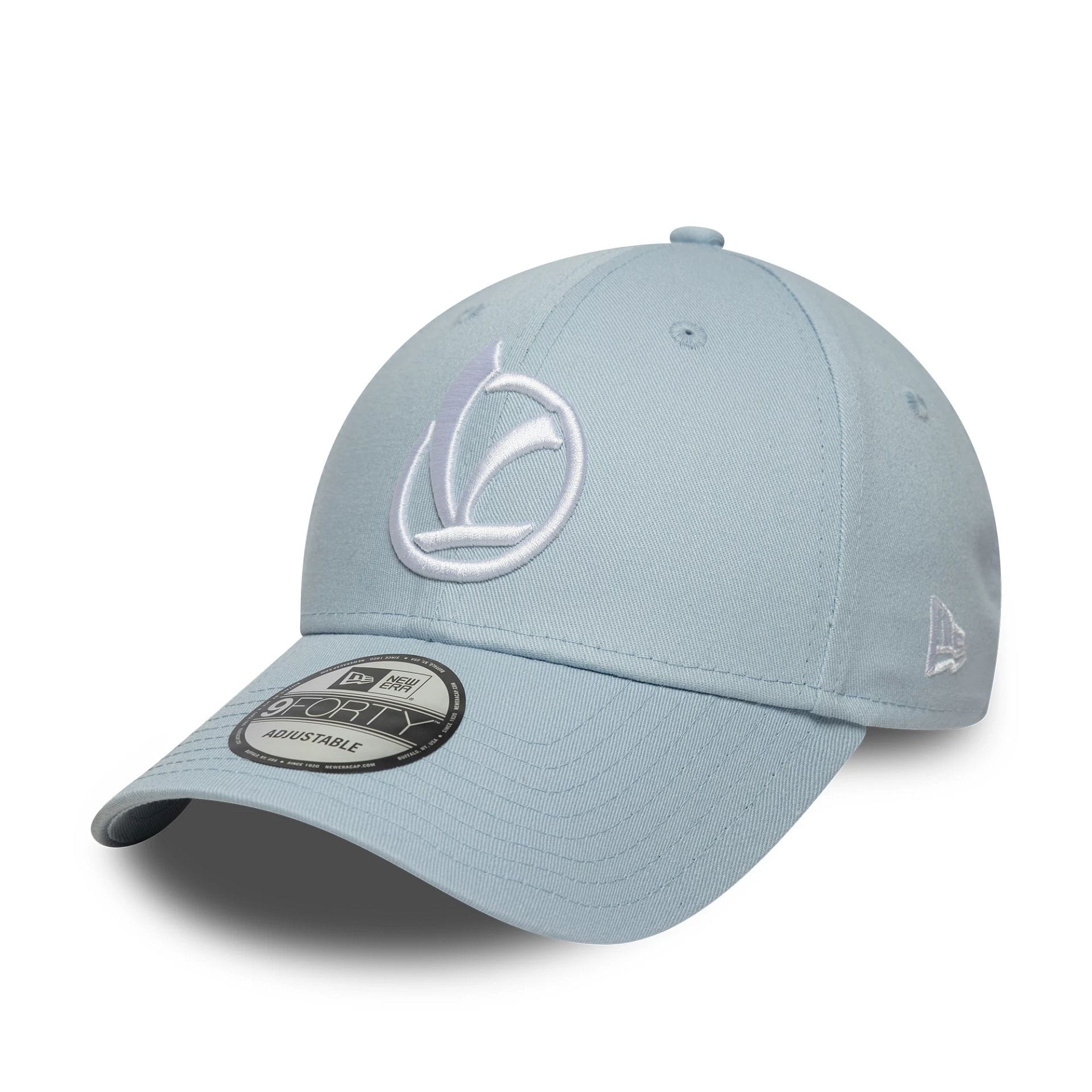 Pictured is this Essential Vespa 9FORTY in pastel blue. 1