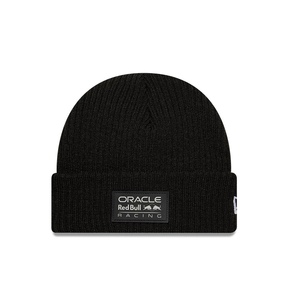Pictured is this Red Bull Racing Short Skull Knit Beanie in black. 1