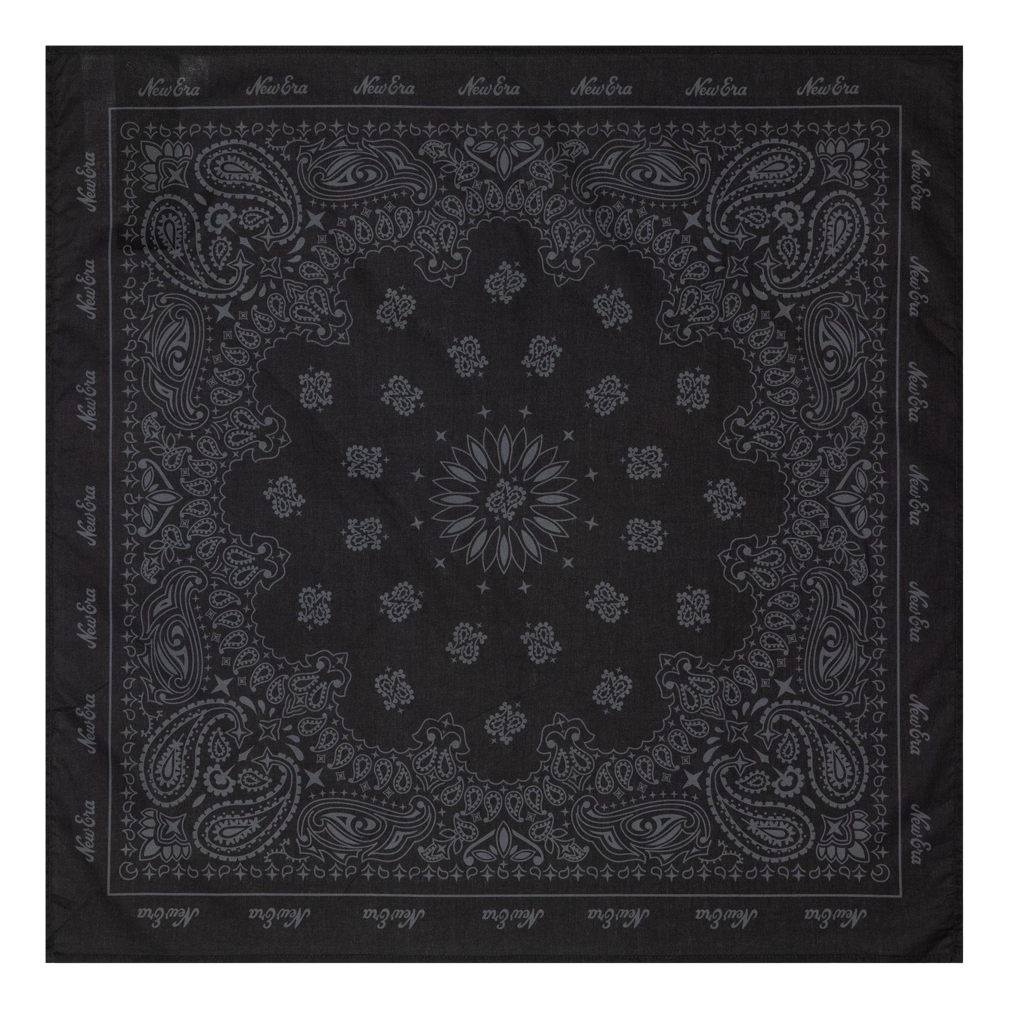 This is a New Era Paisley Black Bandana 1