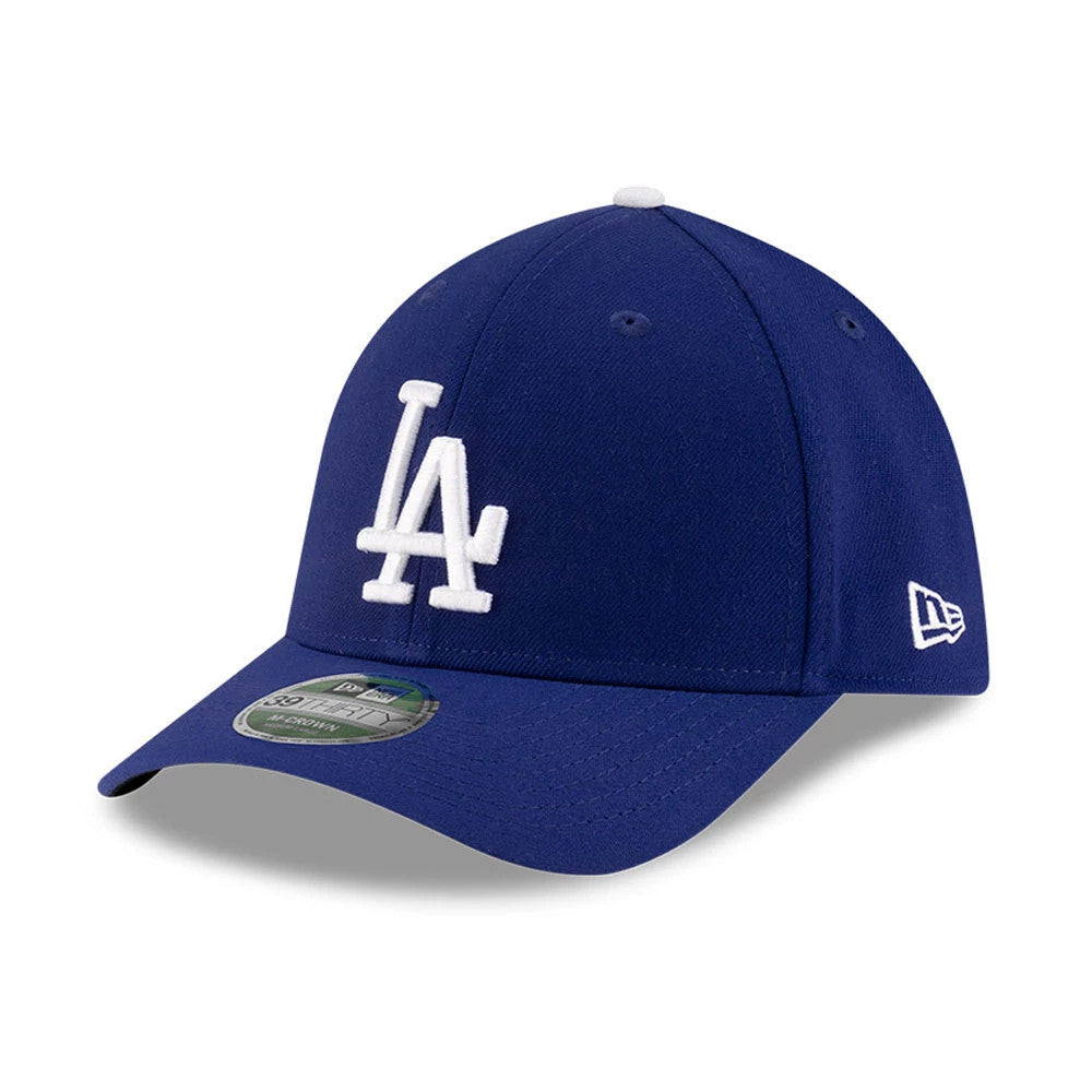 Pictured is this MLB Player Replica LA Dodgers 39THIRTY M-Crown Stretch Fit cap in dark blue. 1