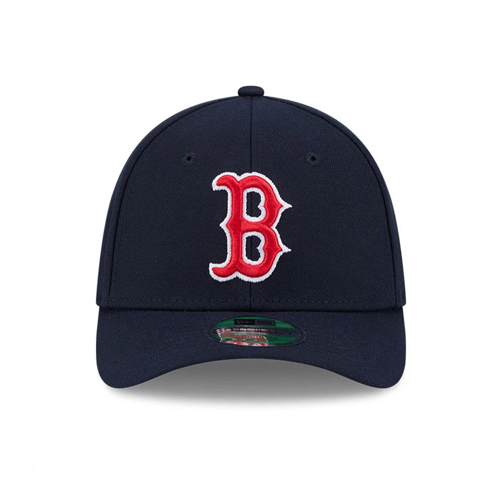 Pictured is this MLB Player Replica Boston Red Sox 39THIRTY M-Crown Stretch Fit cap in navy. 2