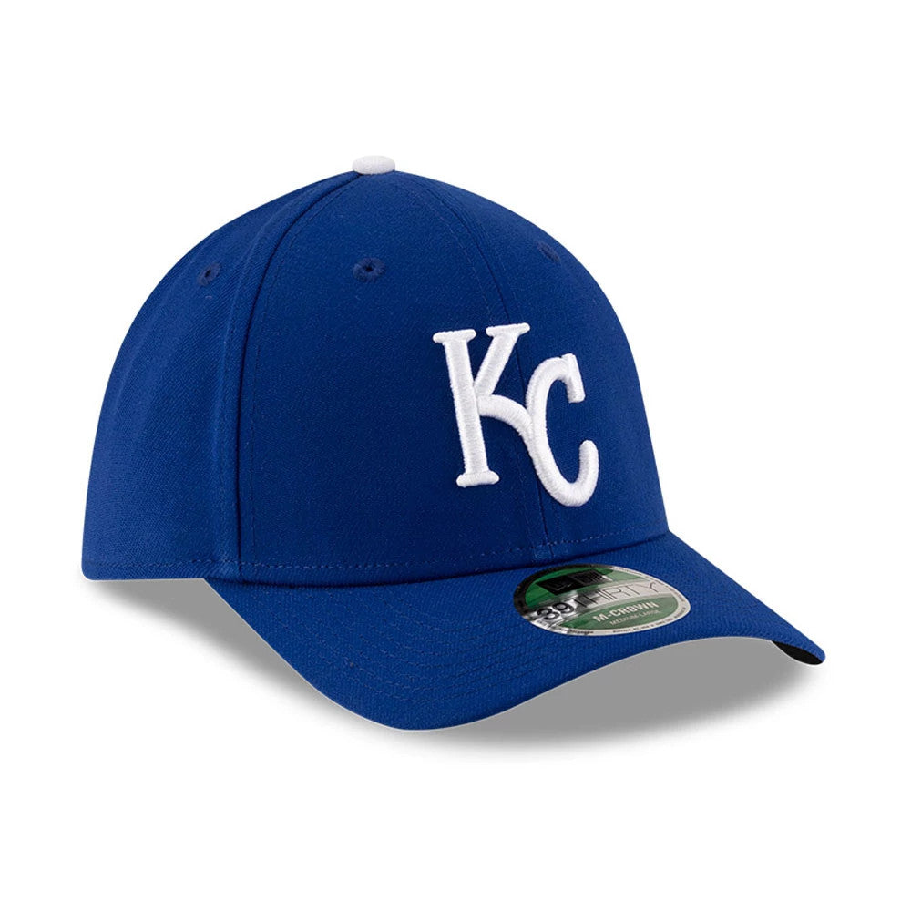 Pictured is this MLB Player Replica Kansas City Royals 39THIRTY M-Crown Stretch Fit cap in blue. 4