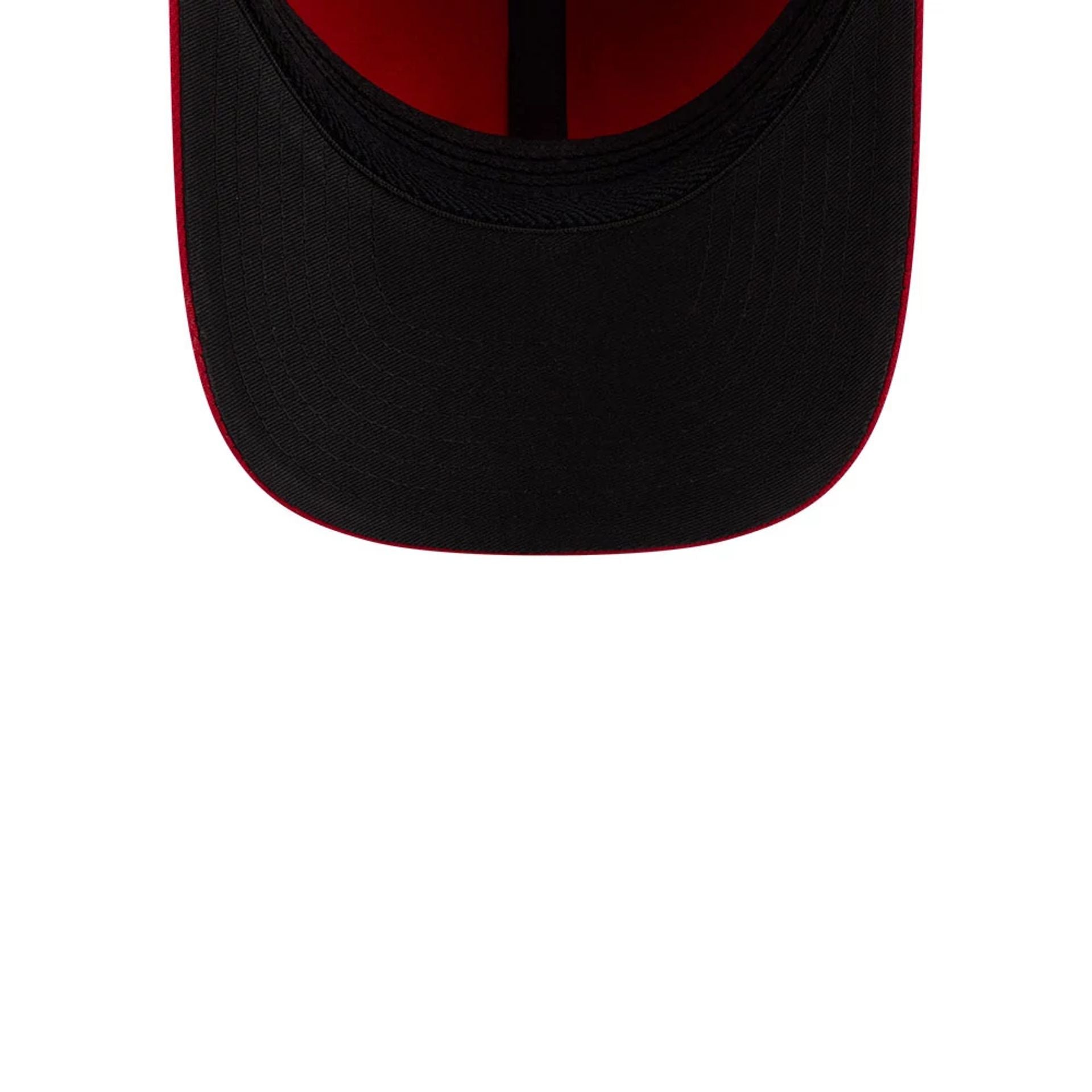 Pictured is this MLB Player Replica Philadelphia Phillies 39THIRTY M-Crown Stretch Fit cap in red. 2