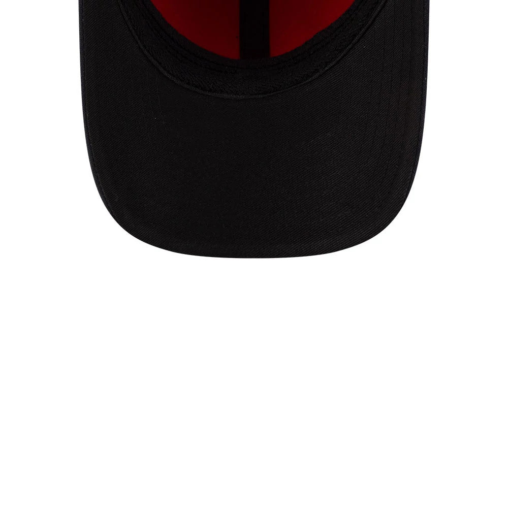 Pictured is this MLB Player Replica Cleveland Guardians 39THIRTY M-Crown Stretch Fit cap in Dark Red. 7