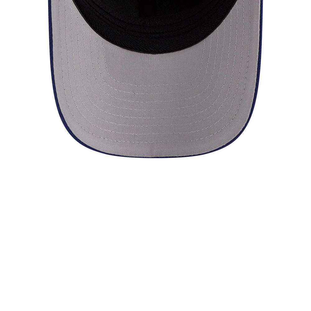 Pictured is this MLB Brooklyn Dodgers 39THIRTY M-Crown Stretch Fit cap in dark blue. 2