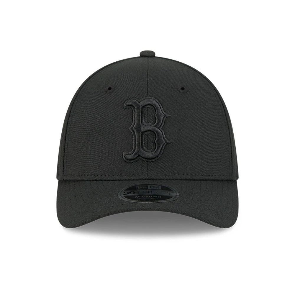 Pictured is this MLB Outline Boston Red Sox 39THIRTY M-Crown Stretch Fit cap in black. 3