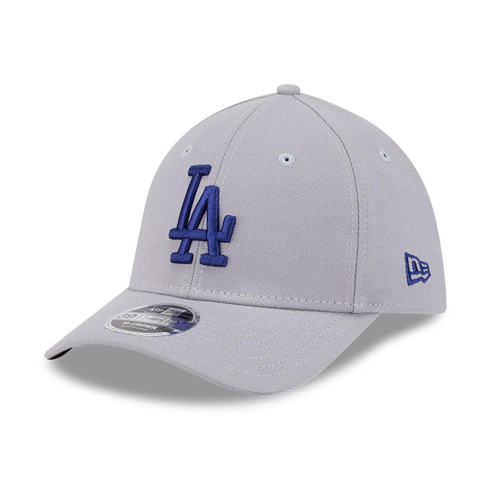 Pictured is this MLB LA Dodgers 39THIRTY M-Crown Stretch Fit cap in grey. 1