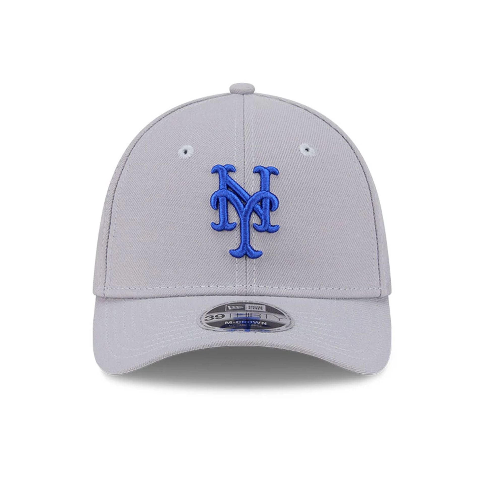Pictured is this MLB New York Mets 39THIRTY M-Crown Stretch Fit cap in grey. 2