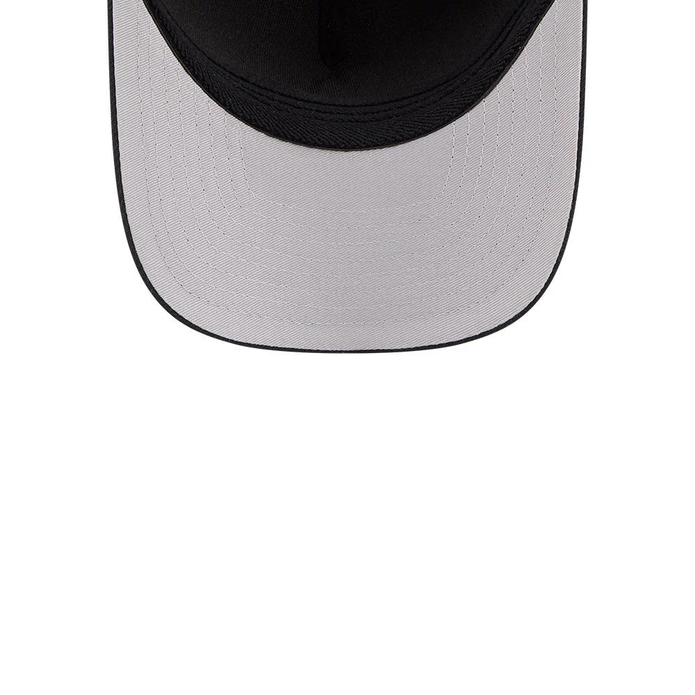 Pictured is this MLB Outline LA Dodgers 39THIRTY M-Crown A-Frame Stretch Fit cap in black. 7