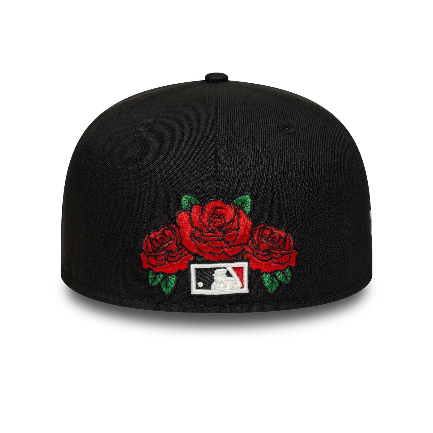 This is a Chicago White Sox MLB Cooperstown Floral Black 59FIFTY Fitted Cap 7