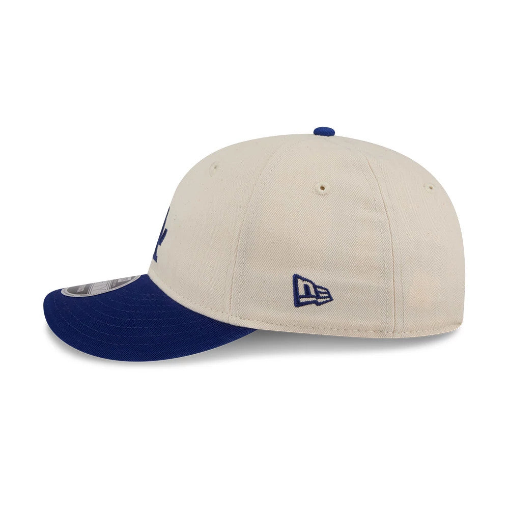 This is a LA Dodgers MLB Americana Herringbone Dark White Retro Crown 9FIFTY Adjustable Cap 7