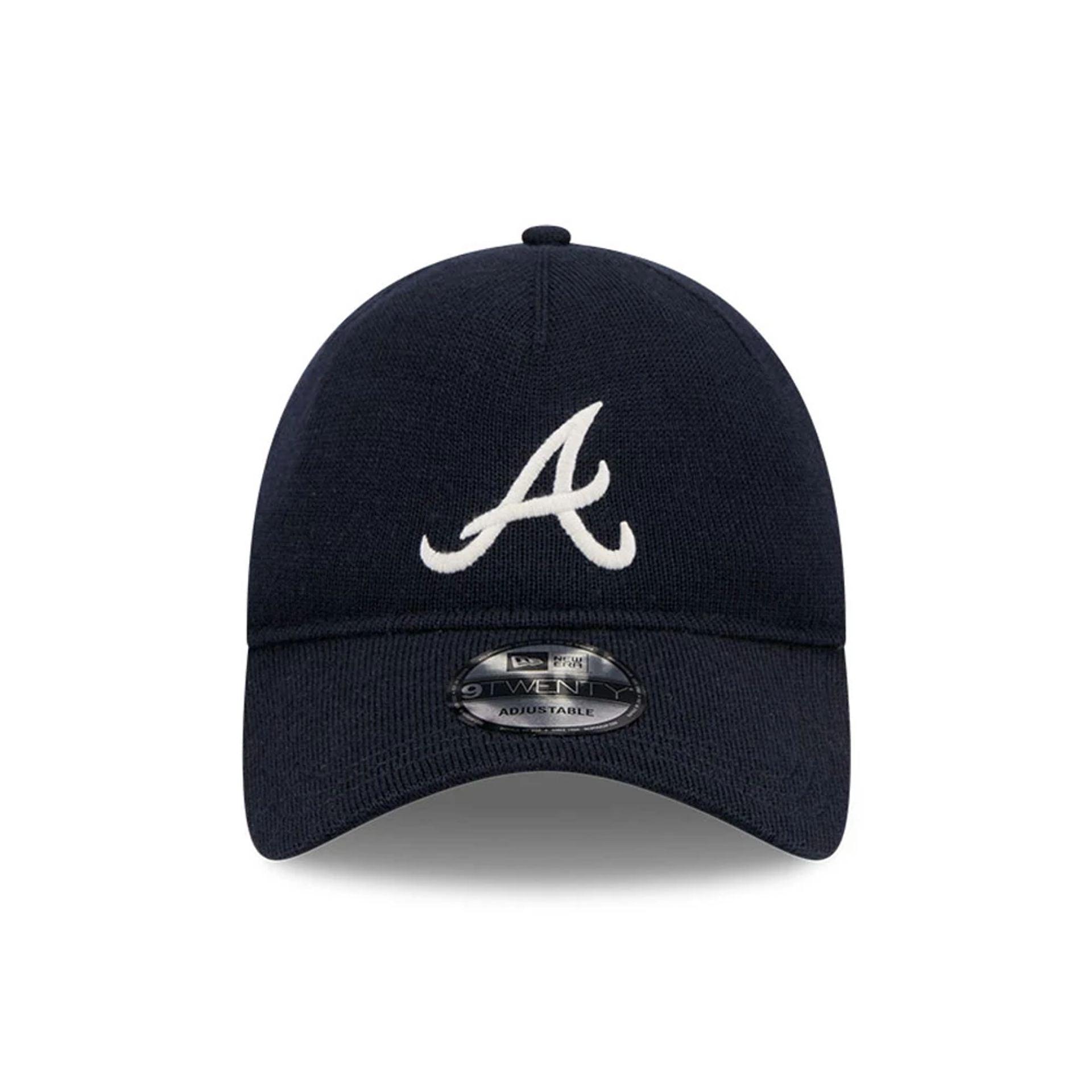 This is a Atlanta Braves MLB Merino Wool Navy 9TWENTY Adjustable Cap 2