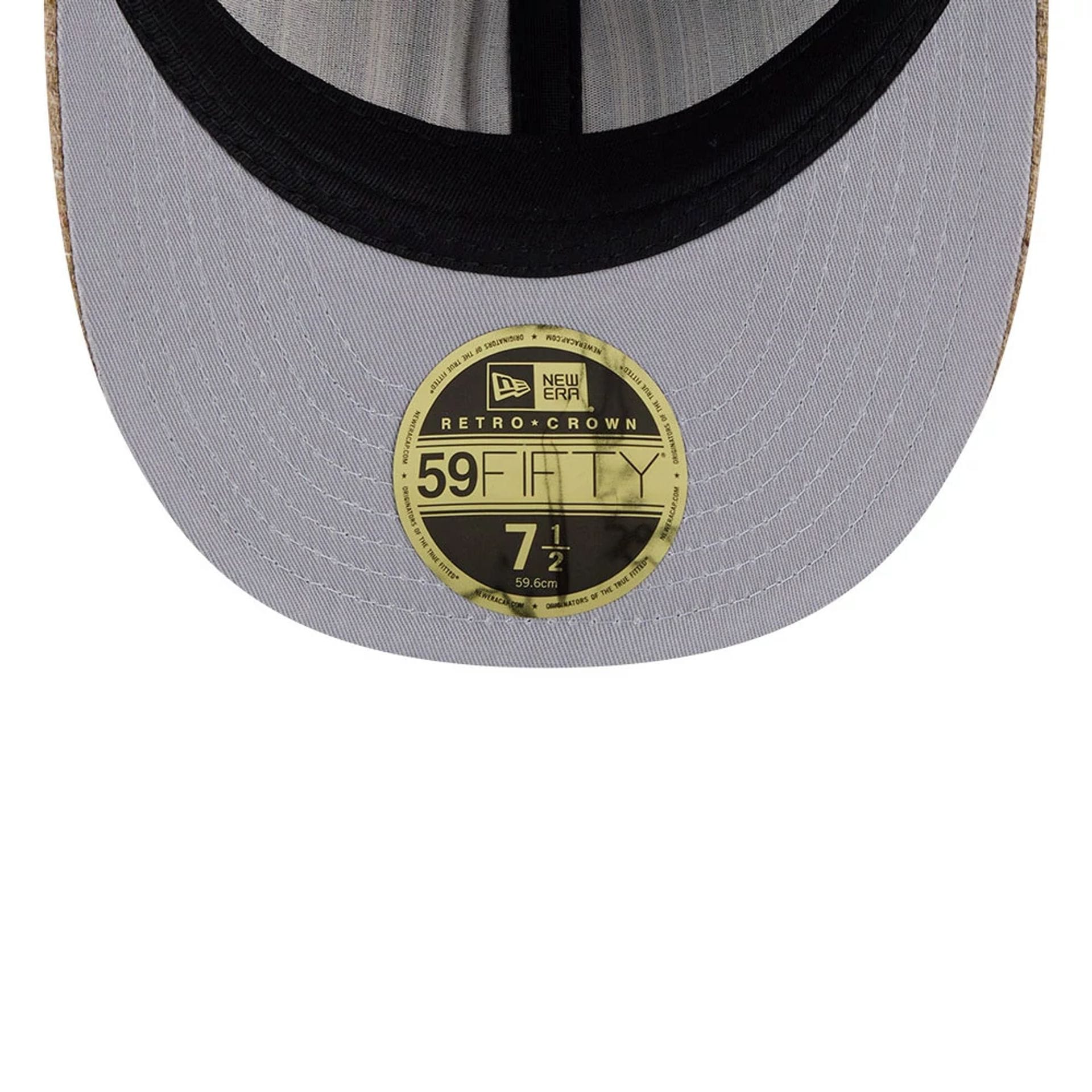 This is a Seattle Mariners MLB Vintage Tweed Open Blue Retro Crown 59FIFTY Fitted Cap 2