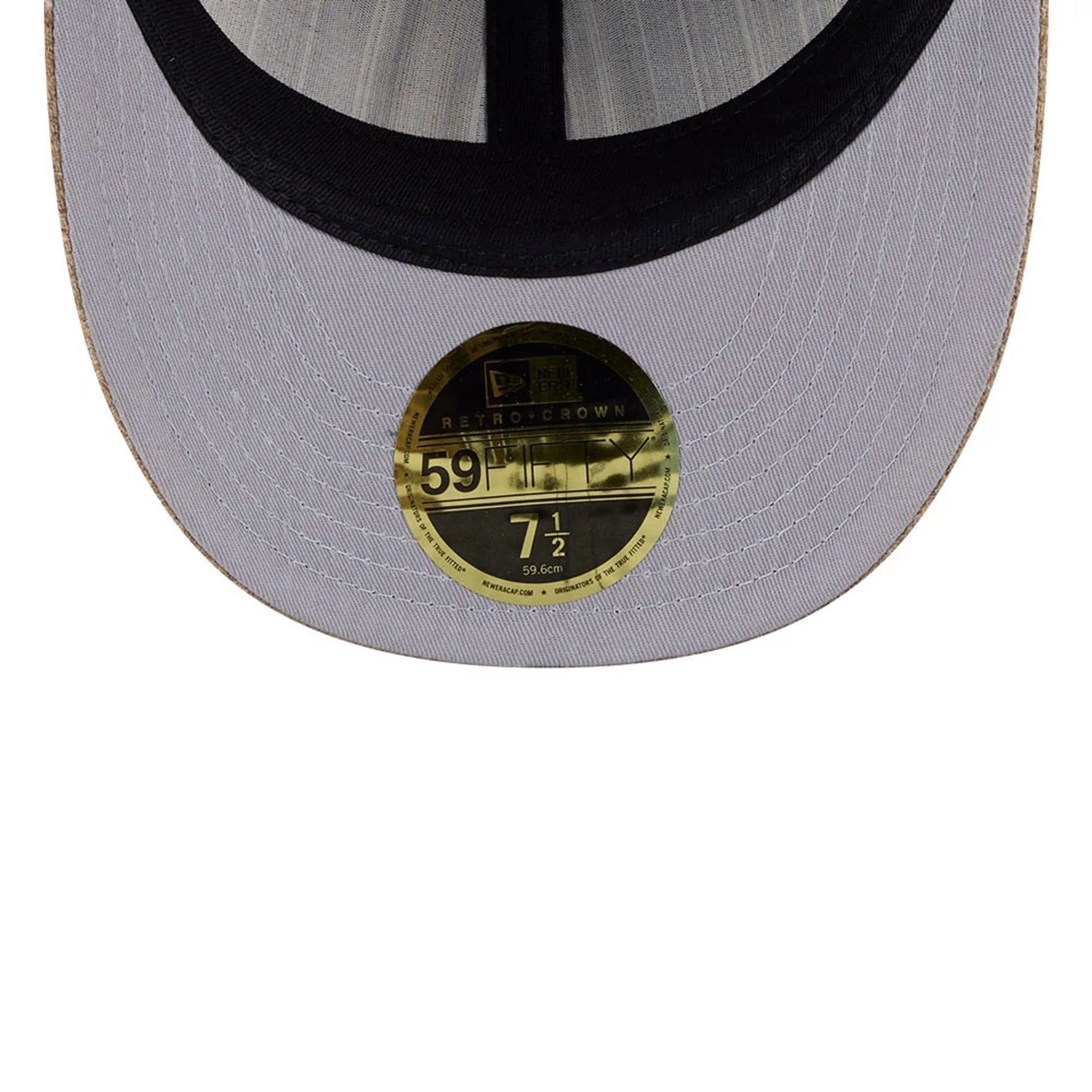 This is a Arizona Diamondbacks MLB Vintage Tweed Open Blue Retro Crown 59FIFTY Fitted Cap 2