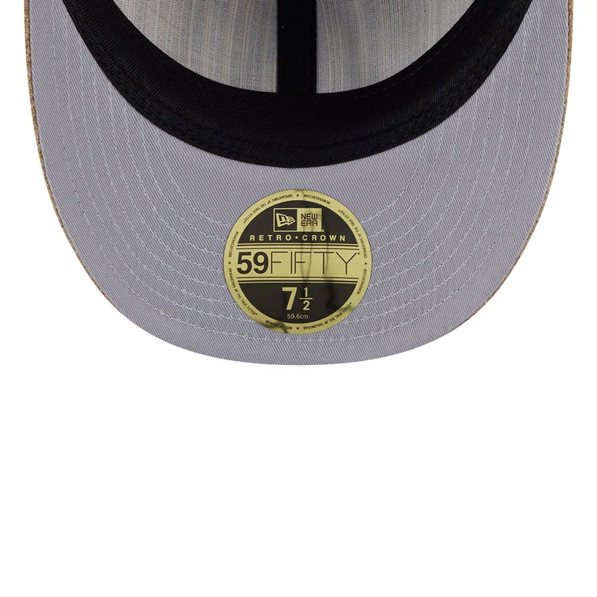 This is a Houston Astros MLB Vintage Tweed Open Blue Retro Crown 59FIFTY Fitted Cap 2