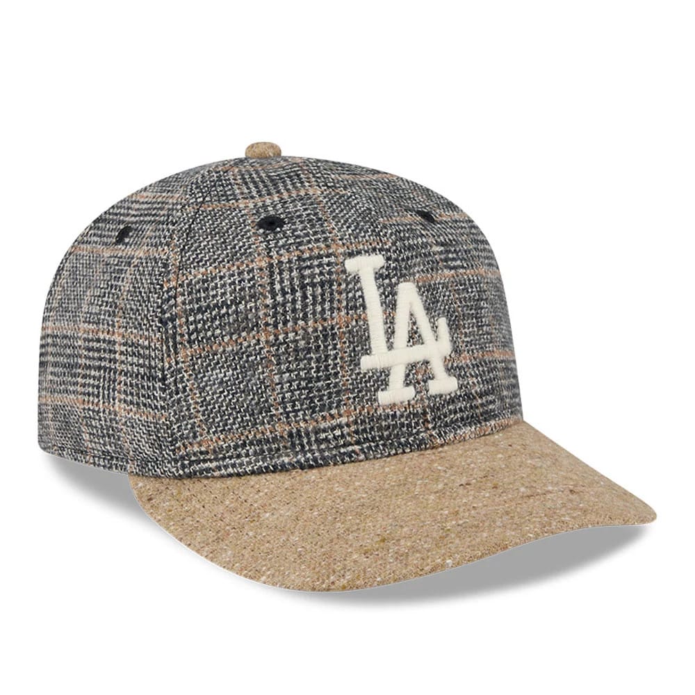This is a LA Dodgers MLB Vintage Tweed Open Blue Retro Crown 59FIFTY Fitted Cap 4