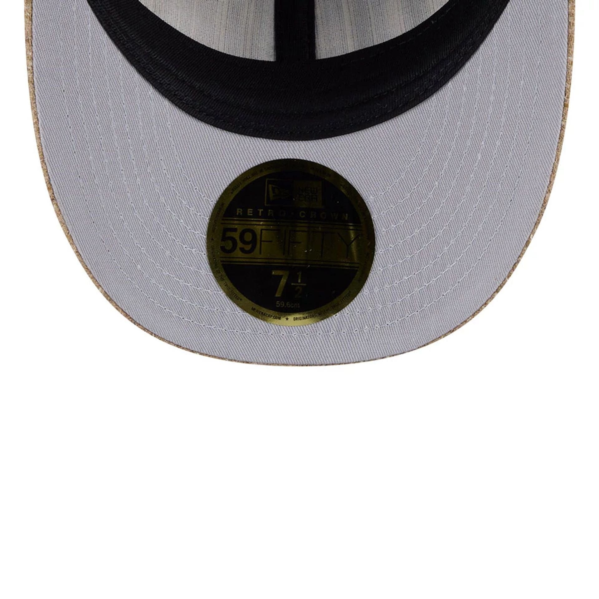 This is a New York Yankees MLB Vintage Tweed Open Blue Retro Crown 59FIFTY Fitted Cap 2