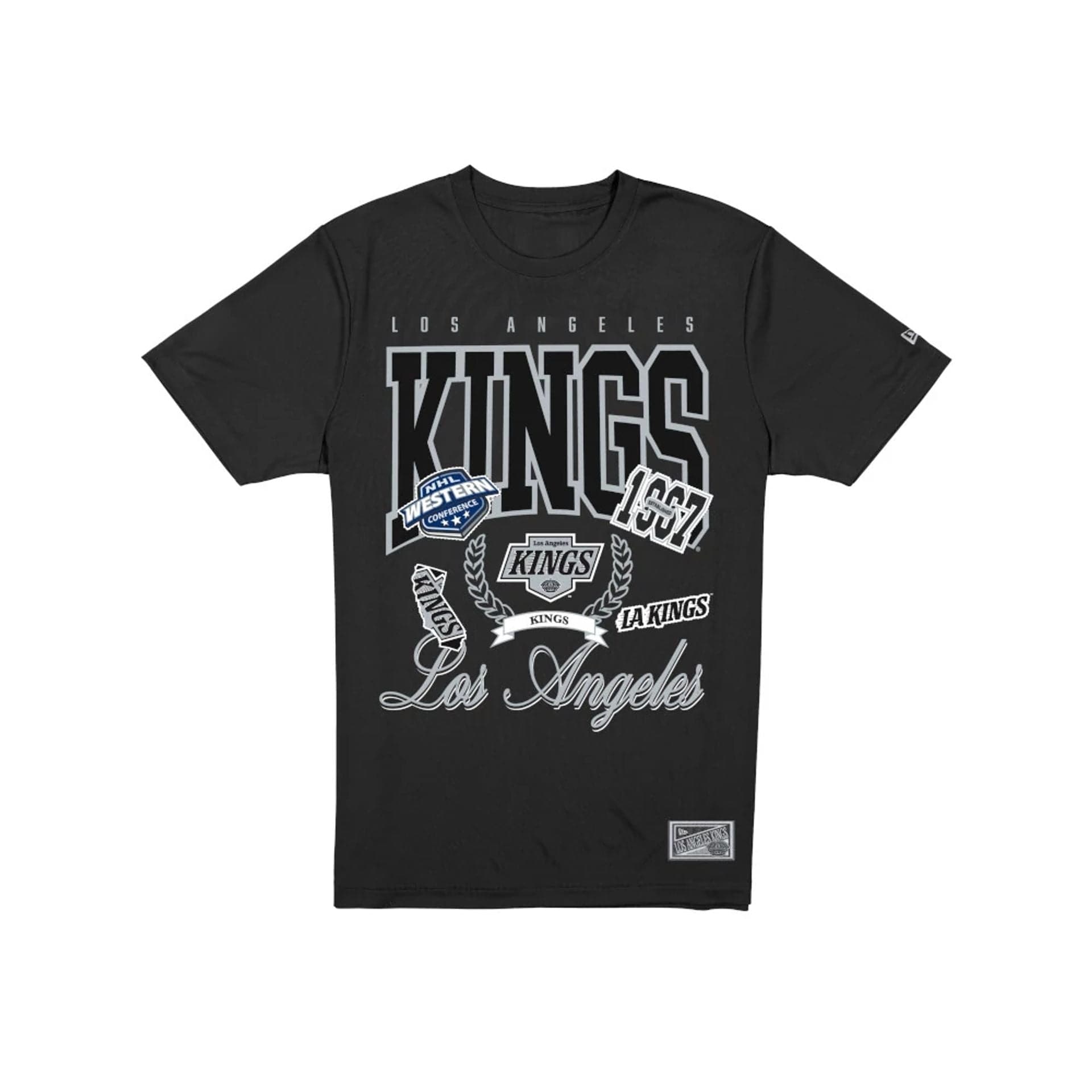 The model is wearing this NHL Sport Classic LA Kings T-Shirt in black. 1