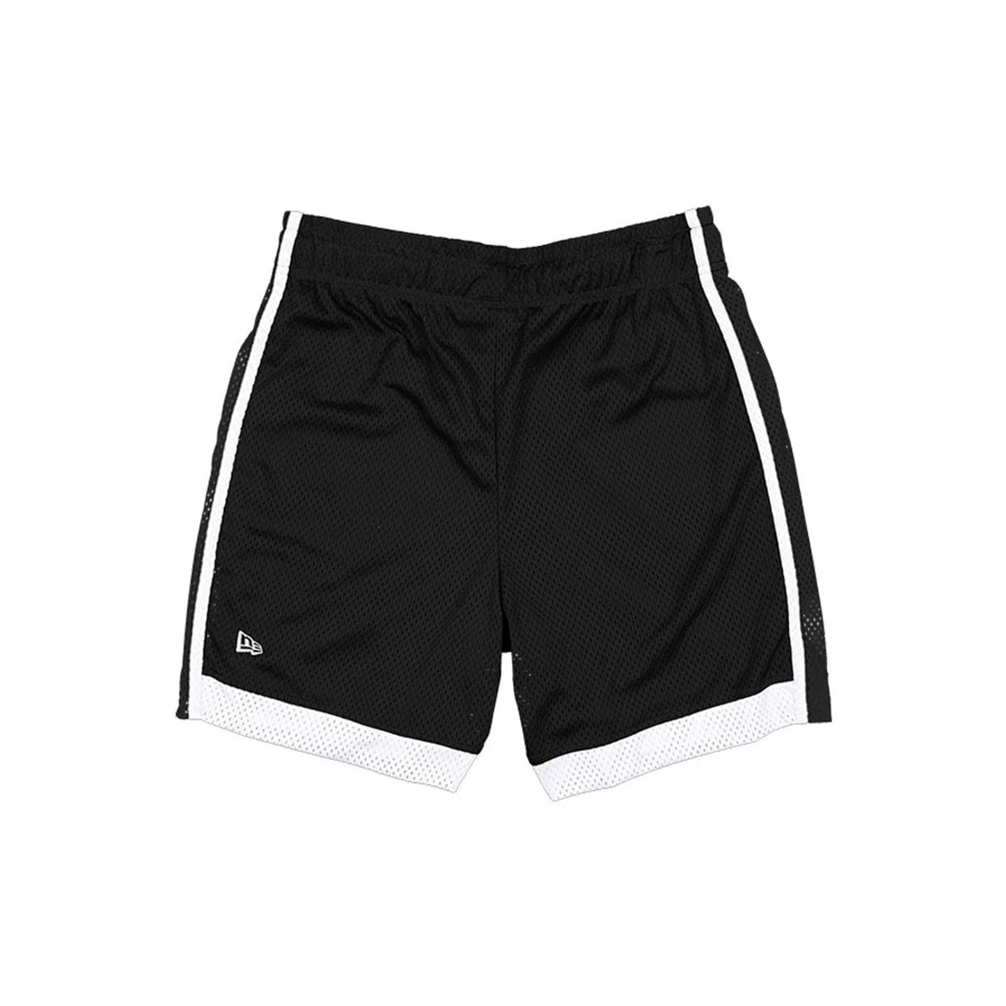 The model is wearing these NBA Brooklyn Nets Mesh Shorts in black. 3