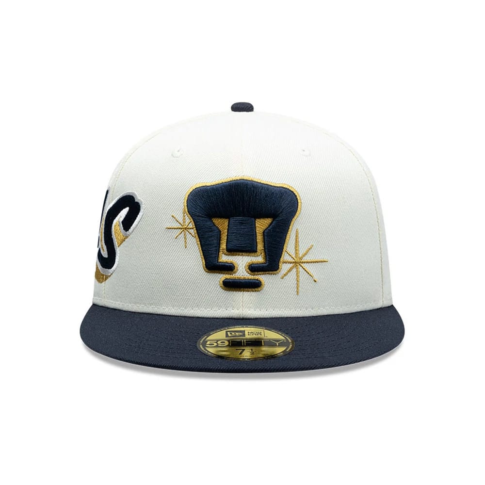 Pictured is this Liga MX Pumas Unam 59FIFTY Fitted cap in white. 2