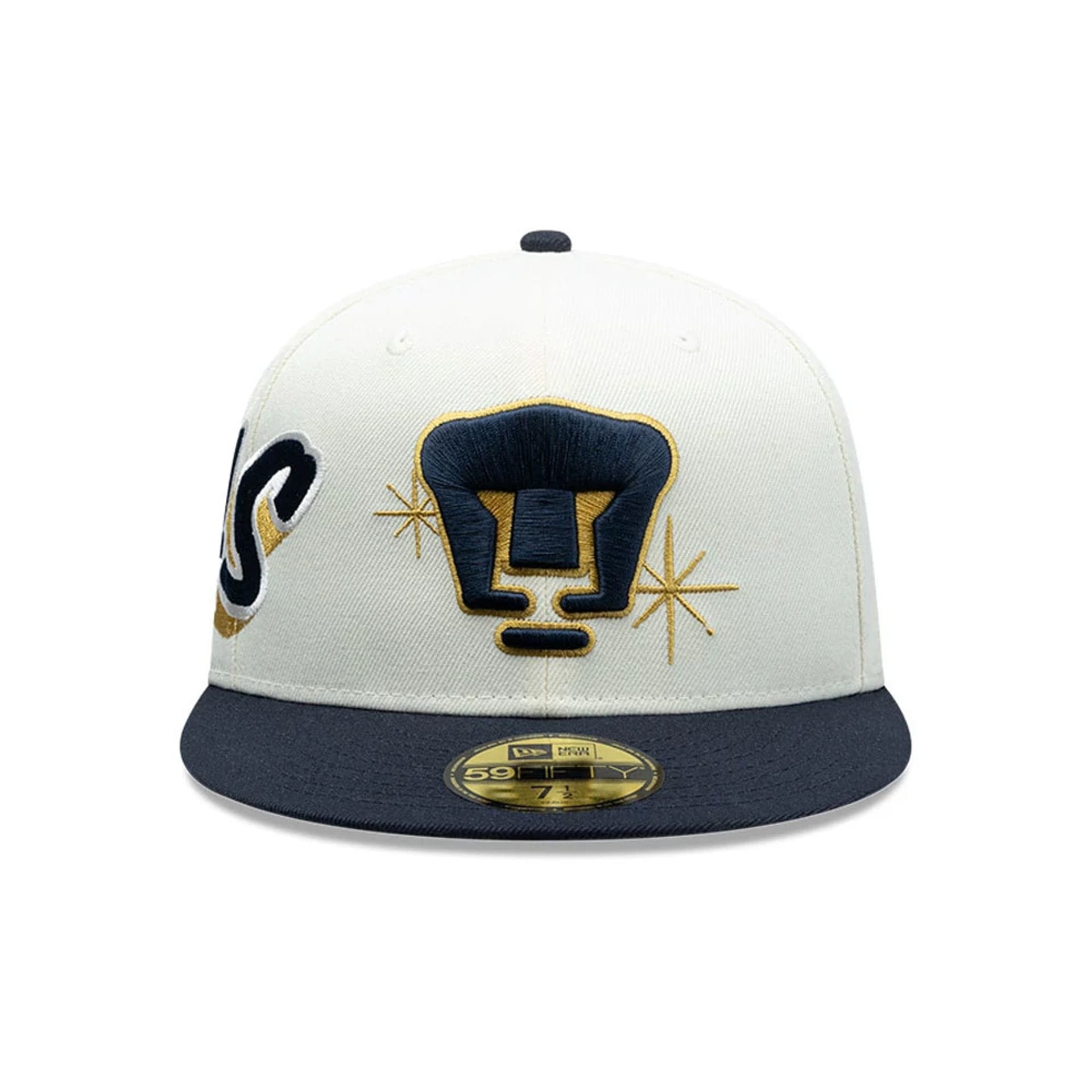 Pictured is this Liga MX Pumas Unam 59FIFTY Fitted cap in white. 2