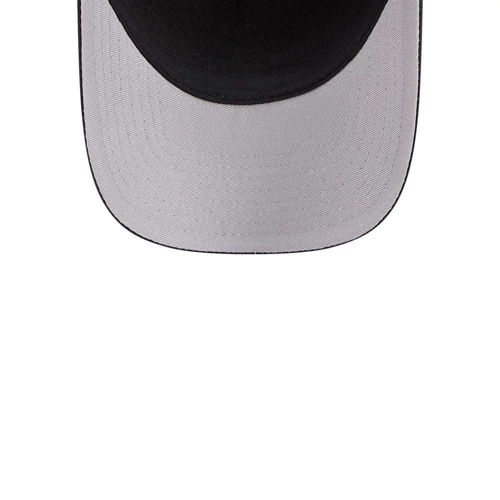 Pictured is this MLB Script Chicago White Sox 9FORTY M-Crown A-Frame Adjustable cap in black. 2