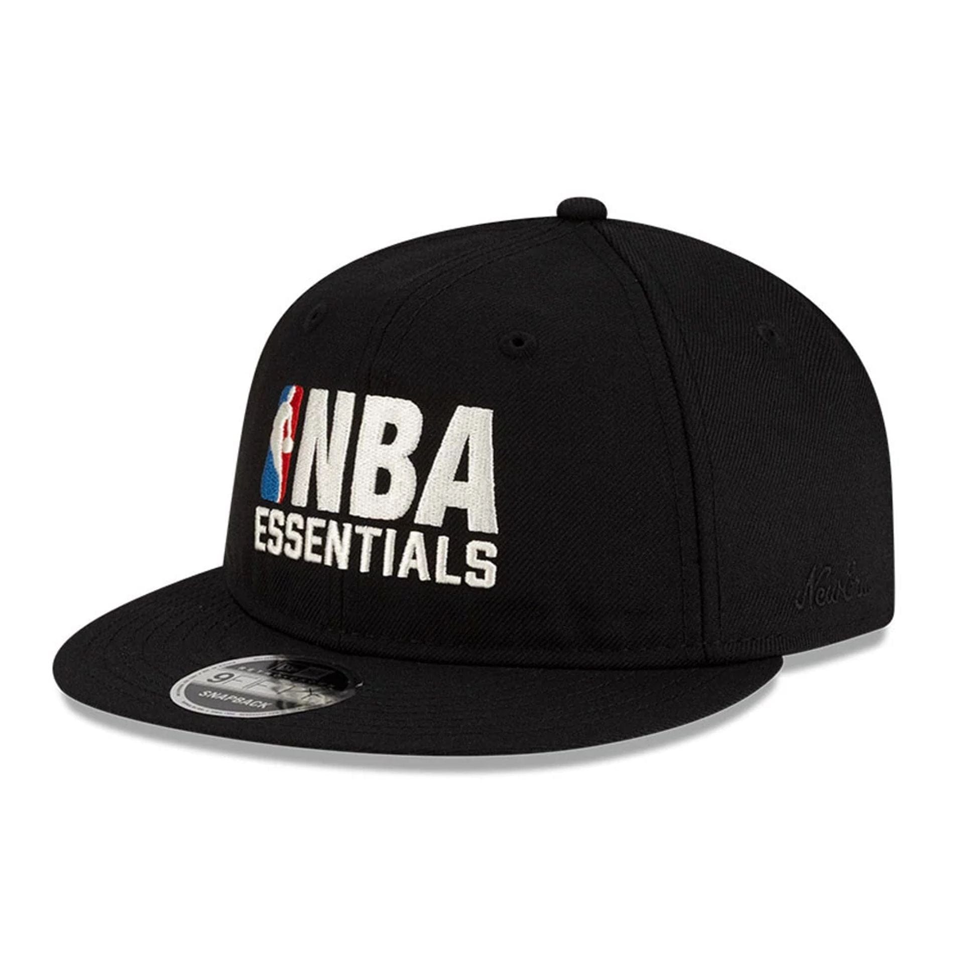 This is a FOG x NBA Logo Black Retro Crown 9FIFTY Adjustable Cap 1