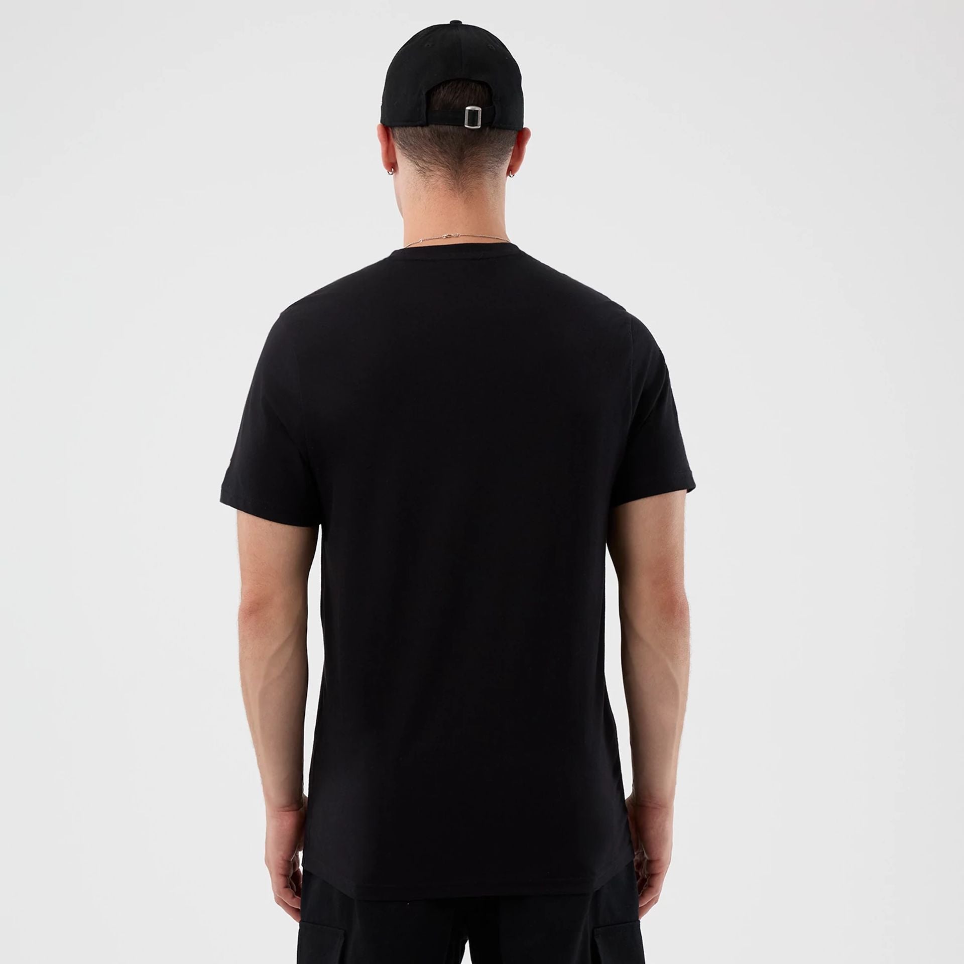 The Male model is wearing LA Dodgers MLB Back To School Black T-Shirt 2