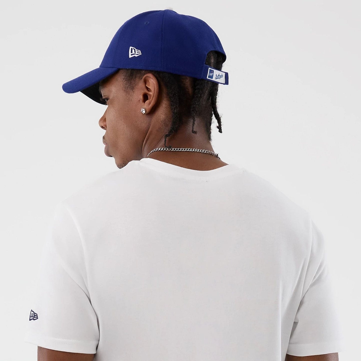 The Male model is wearing LA Dodgers MLB Back To School White T-Shirt 7