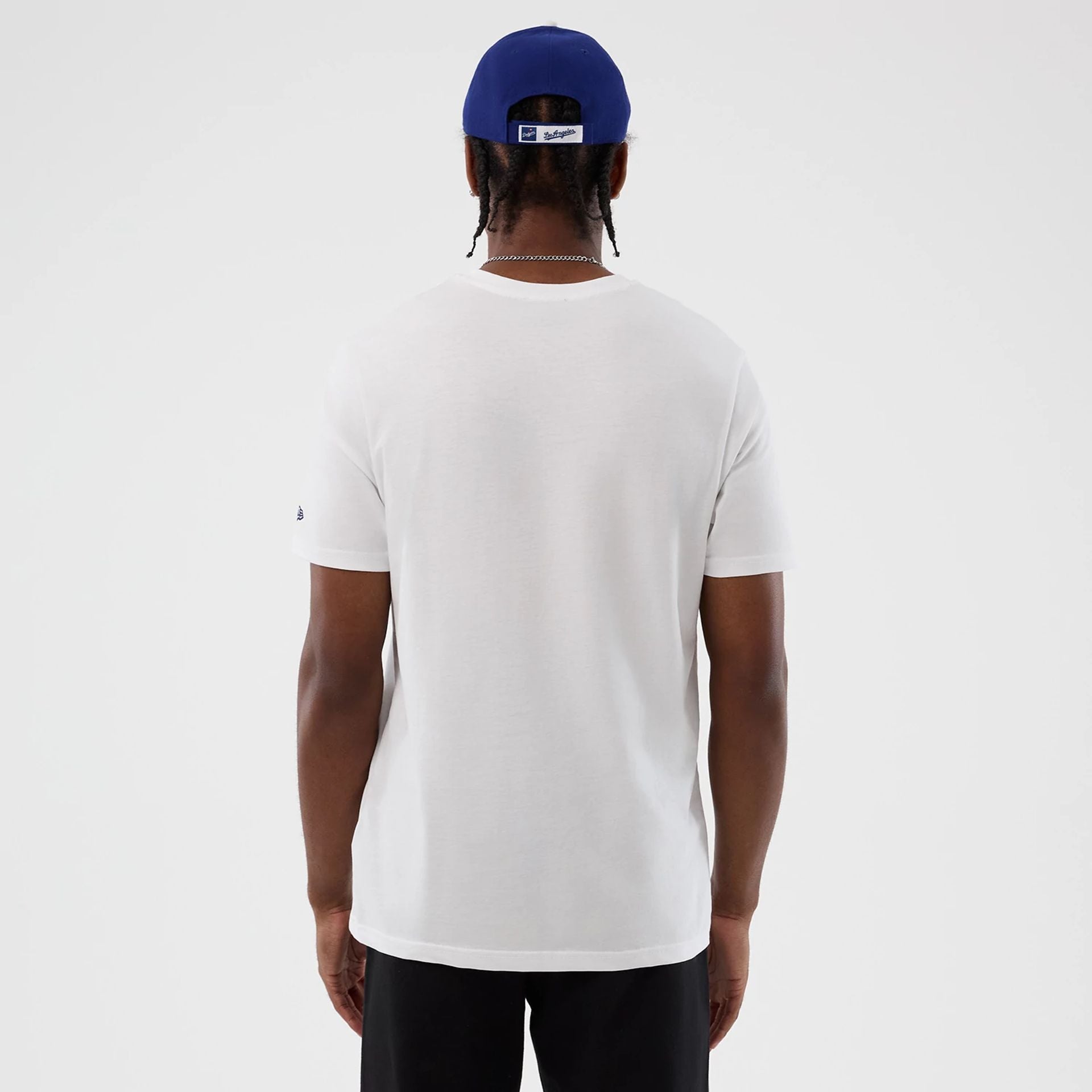 The Male model is wearing LA Dodgers MLB Back To School White T-Shirt 2
