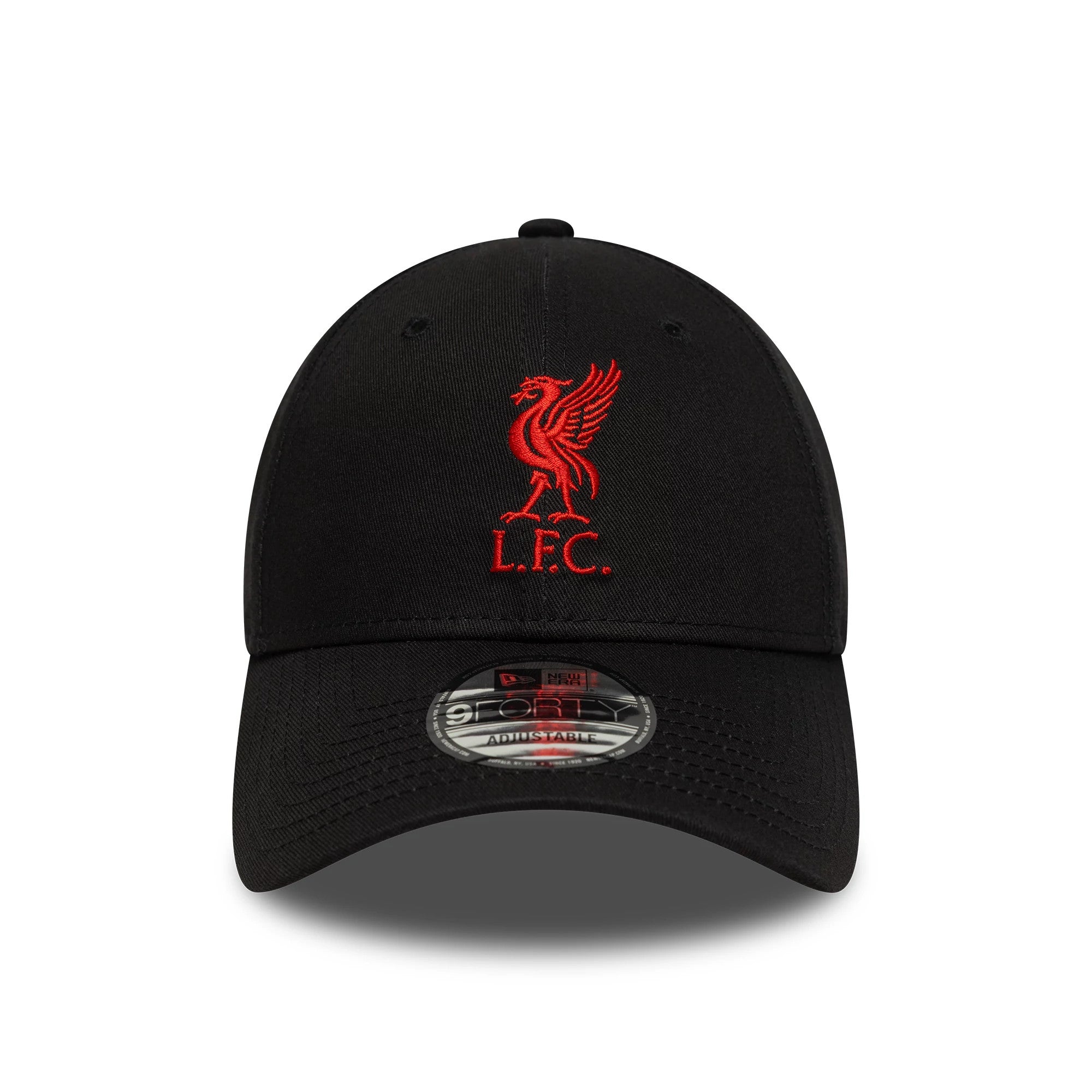 Pictured is this Core Liverpool FC 9FORTY cap in black & red. 2