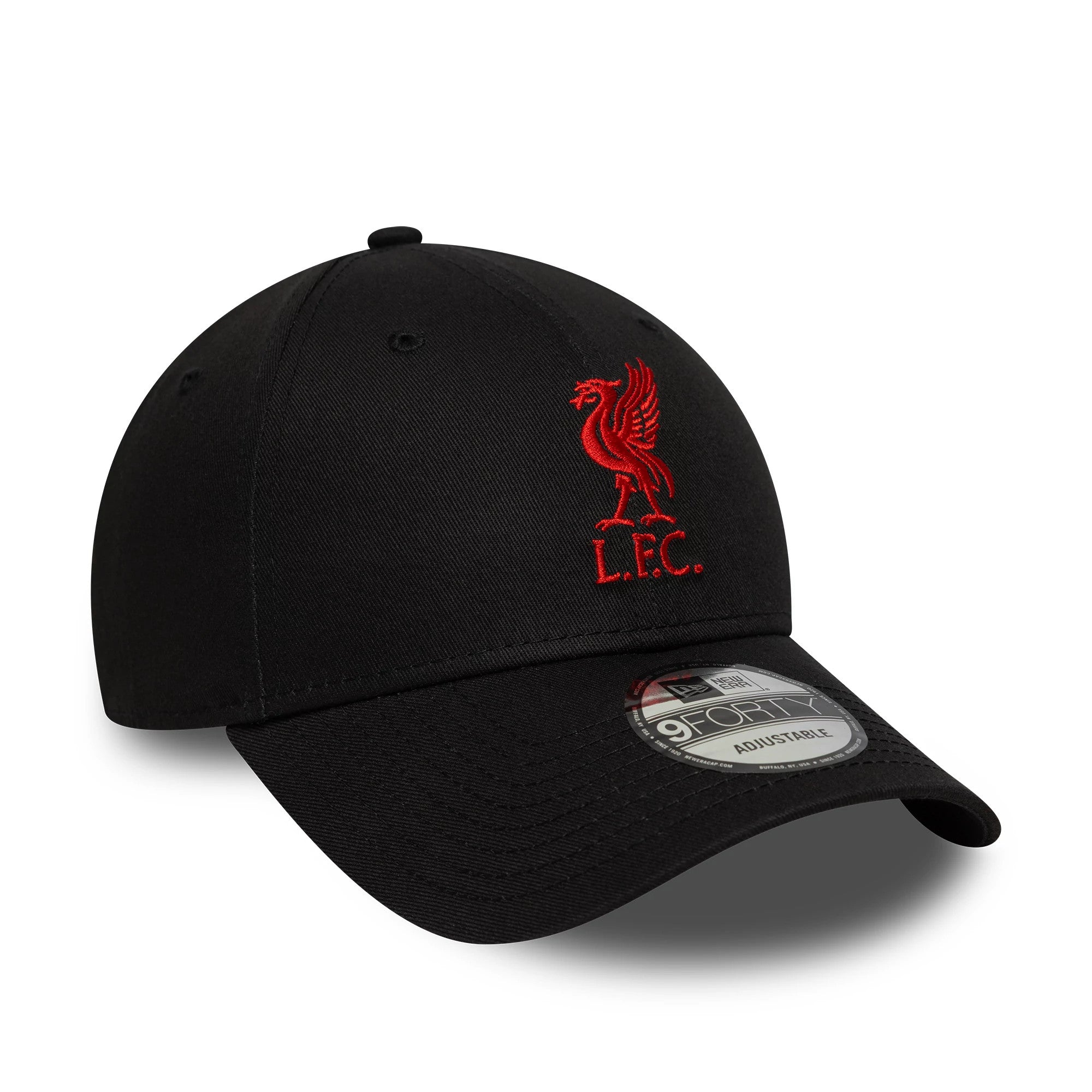 Pictured is this Core Liverpool FC 9FORTY cap in black & red. 3