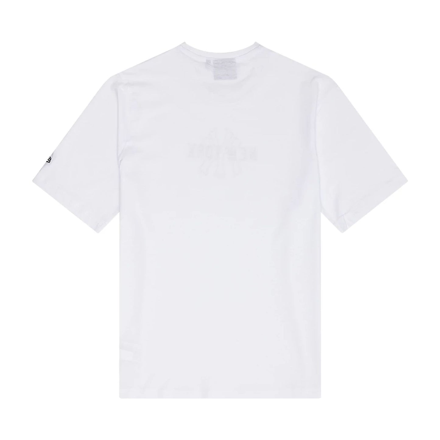 The Male model is wearing New York Yankees MLB Large Logo Graphic White T-Shirt 2