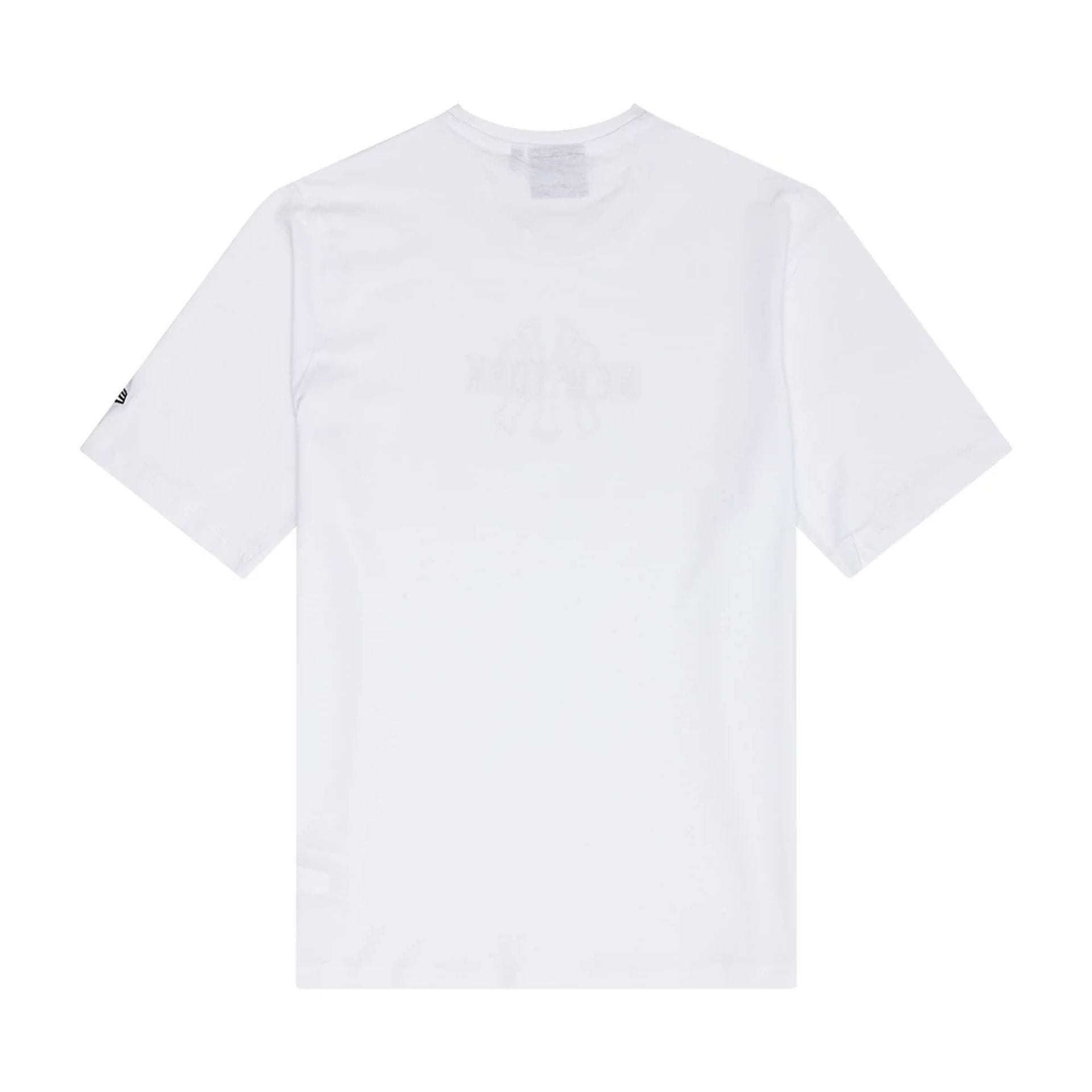 The Male model is wearing New York Yankees MLB Large Logo Graphic White T-Shirt 2