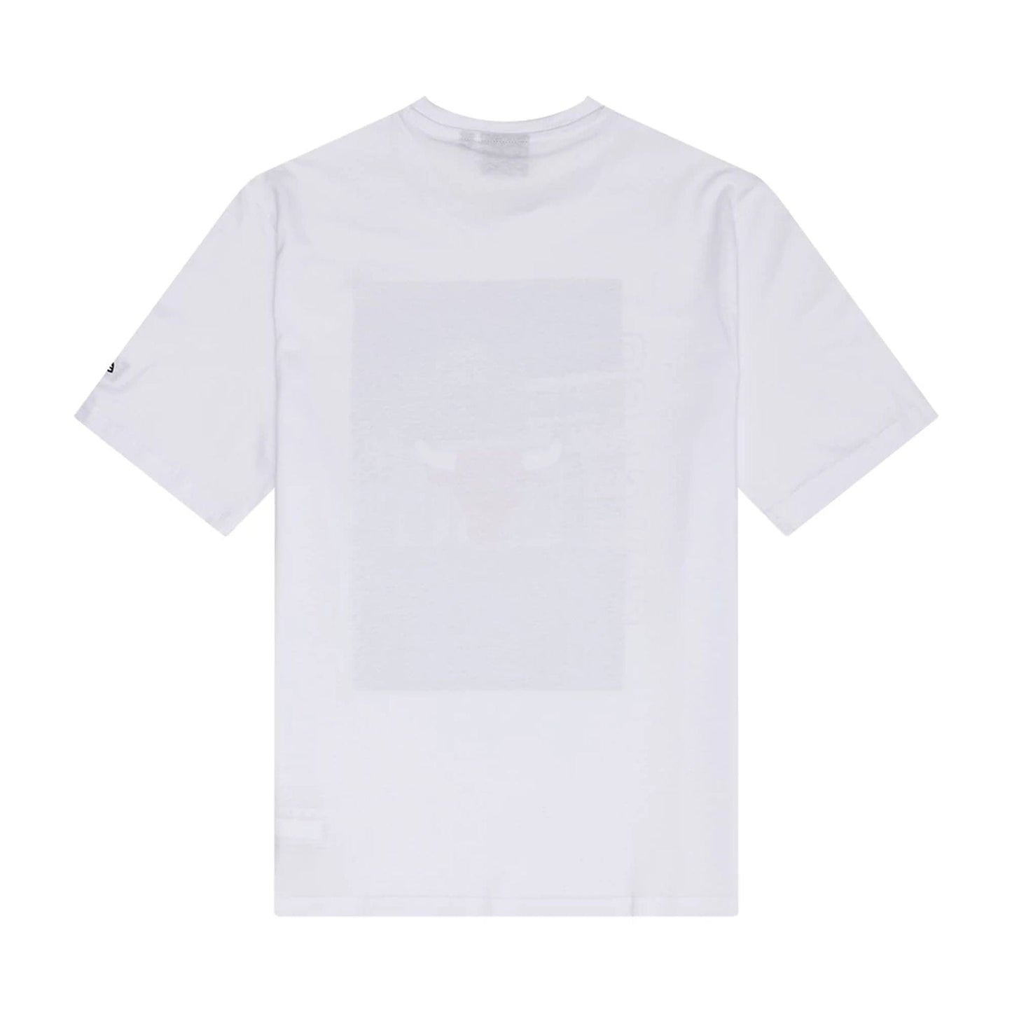 The Male model is wearing Chicago Bulls NBA Photographic White T-Shirt 2