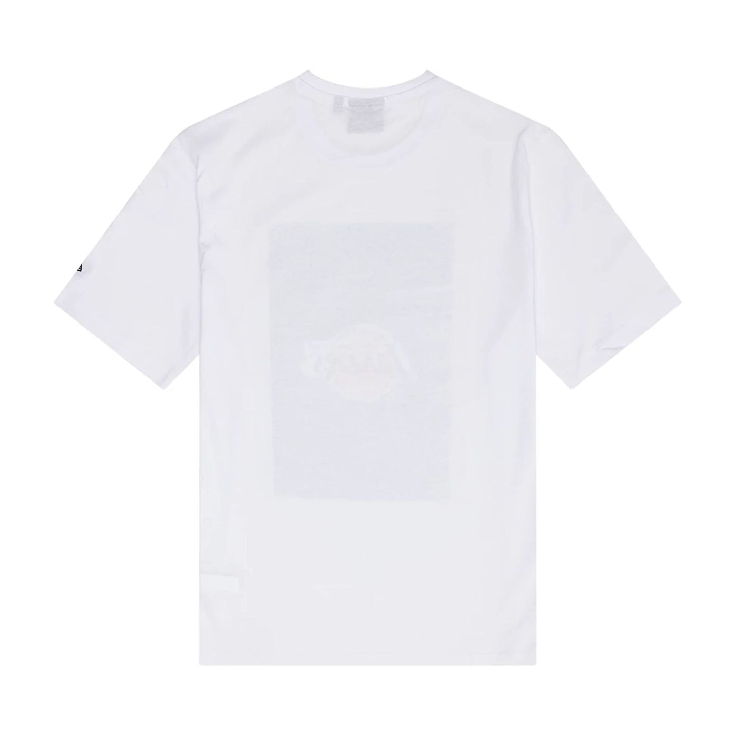 The Male model is wearing LA Lakers NBA Photographic White T-Shirt 2