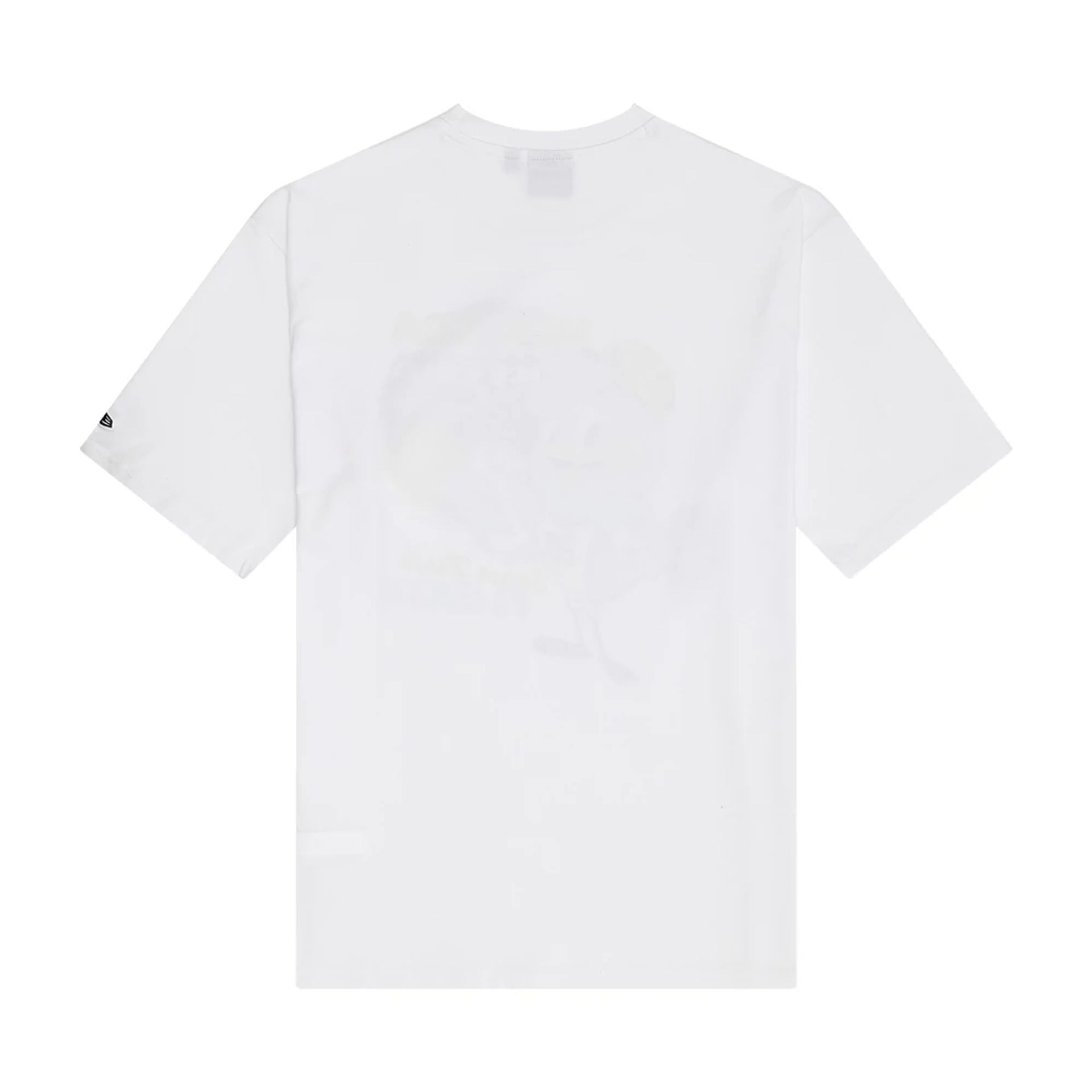 The Male model is wearing New Era Character Graphic White Oversized T-Shirt 2