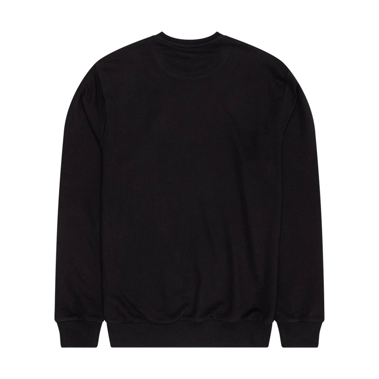 The Male model is wearing Chicago Bulls NBA Outline Black Crew Neck Sweater 2