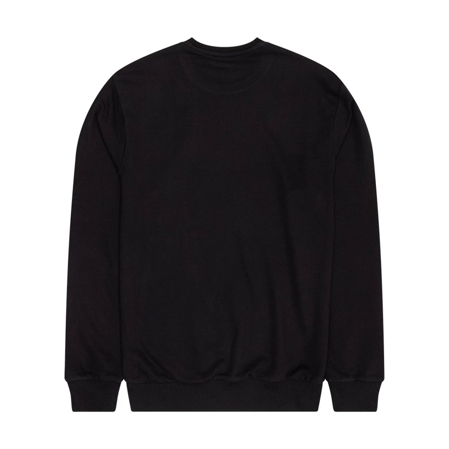 The Male model is wearing Chicago Bulls NBA Outline Black Crew Neck Sweater 2