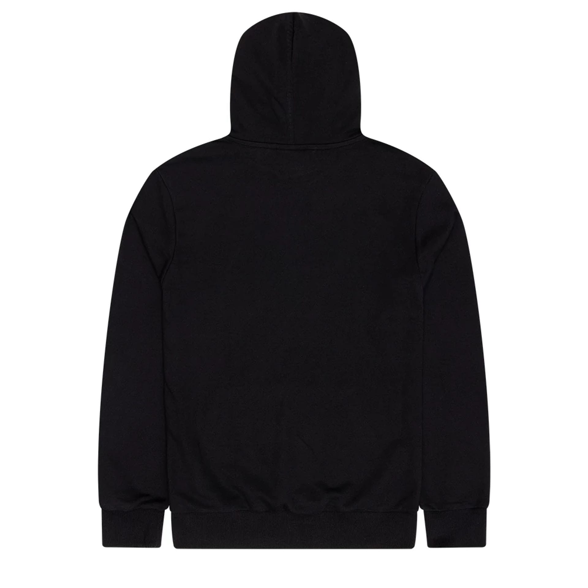 The Male model is wearing New York Yankees MLB Outline Black Pullover Hoodie 2