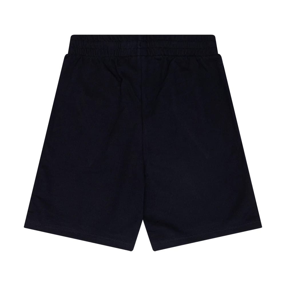 The Male model is wearing New Era Flag Navy Shorts 2