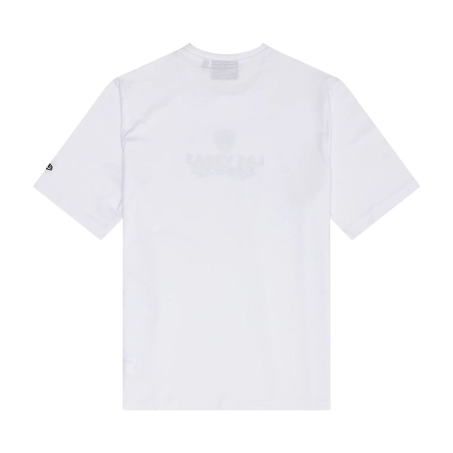The Male model is wearing Las Vegas Raiders NFL Graphic White T-Shirt 2