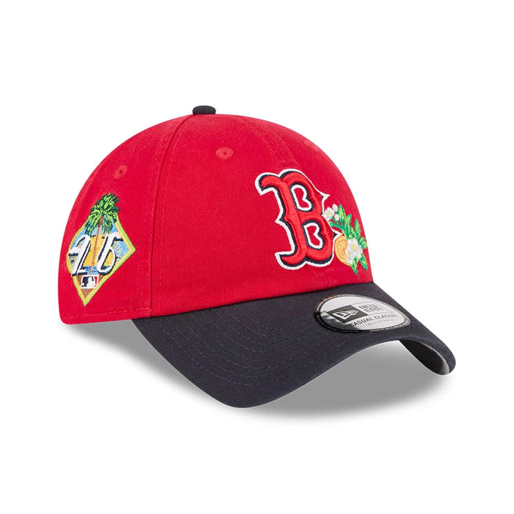 Pictured is this MLB Spring Training 2026 Boston Red Sox Casual Classic cap in red. 1