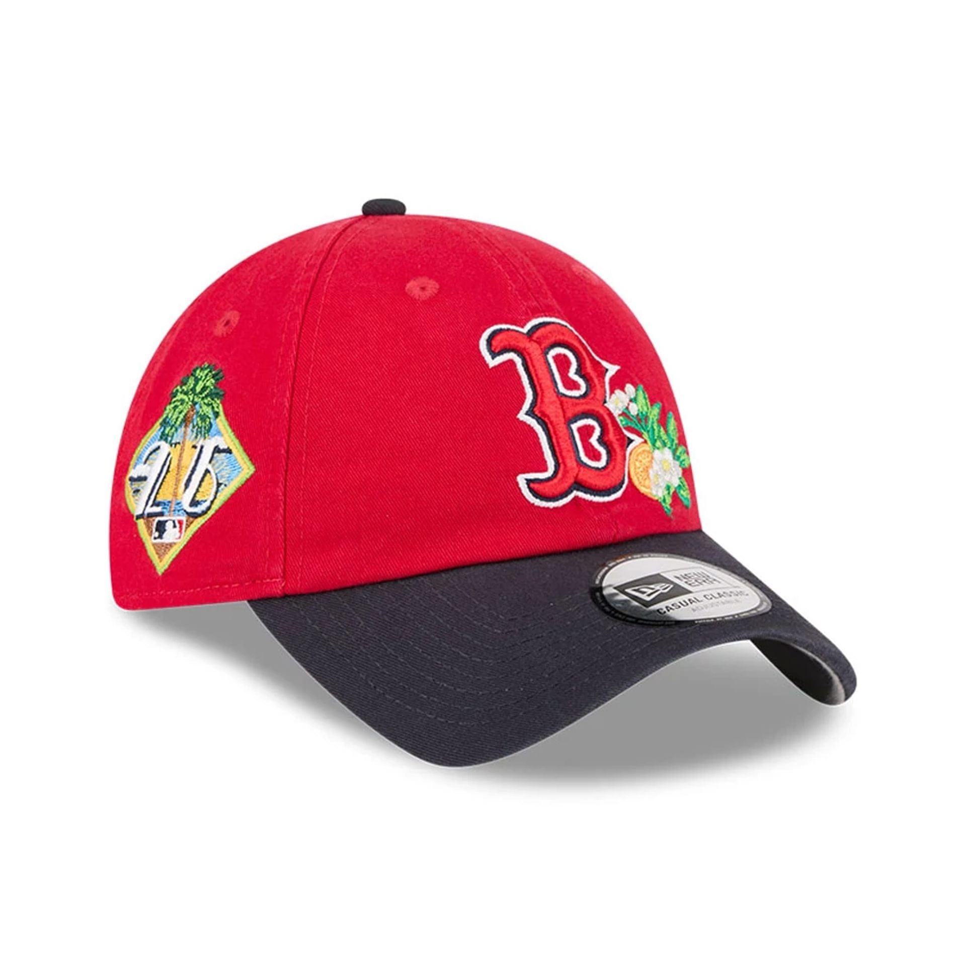 Pictured is this MLB Spring Training 2026 Boston Red Sox Casual Classic cap in red. 1