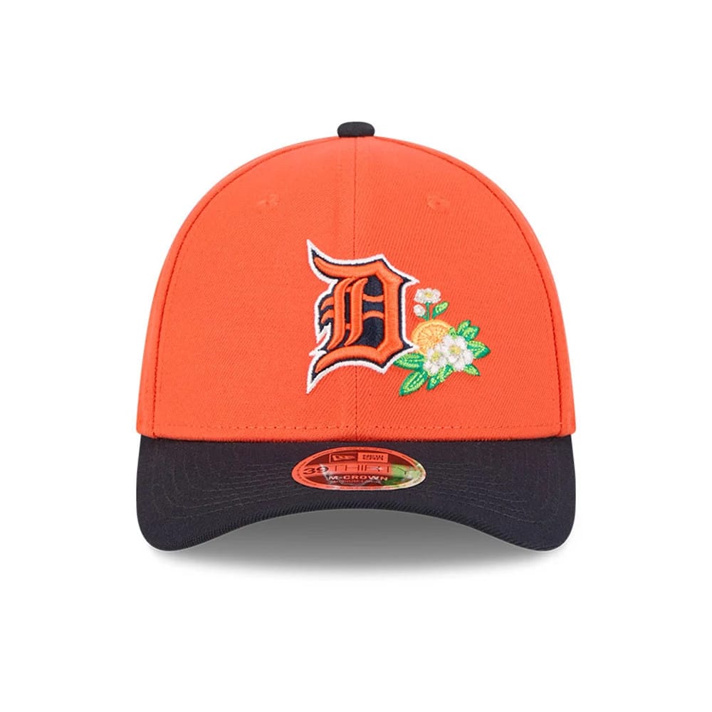 Pictured is this MLB Spring Training 2026 Detroit Tigers 39THIRTY M-Crown Stretch Fit cap in orange. 3