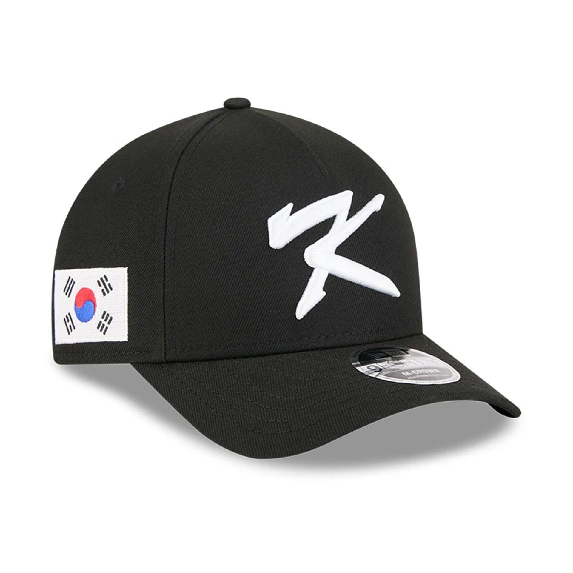 Pictured is this MLB World Baseball Classic 2026 Korea 9FORTY M-Crown A-Frame cap in black. 1