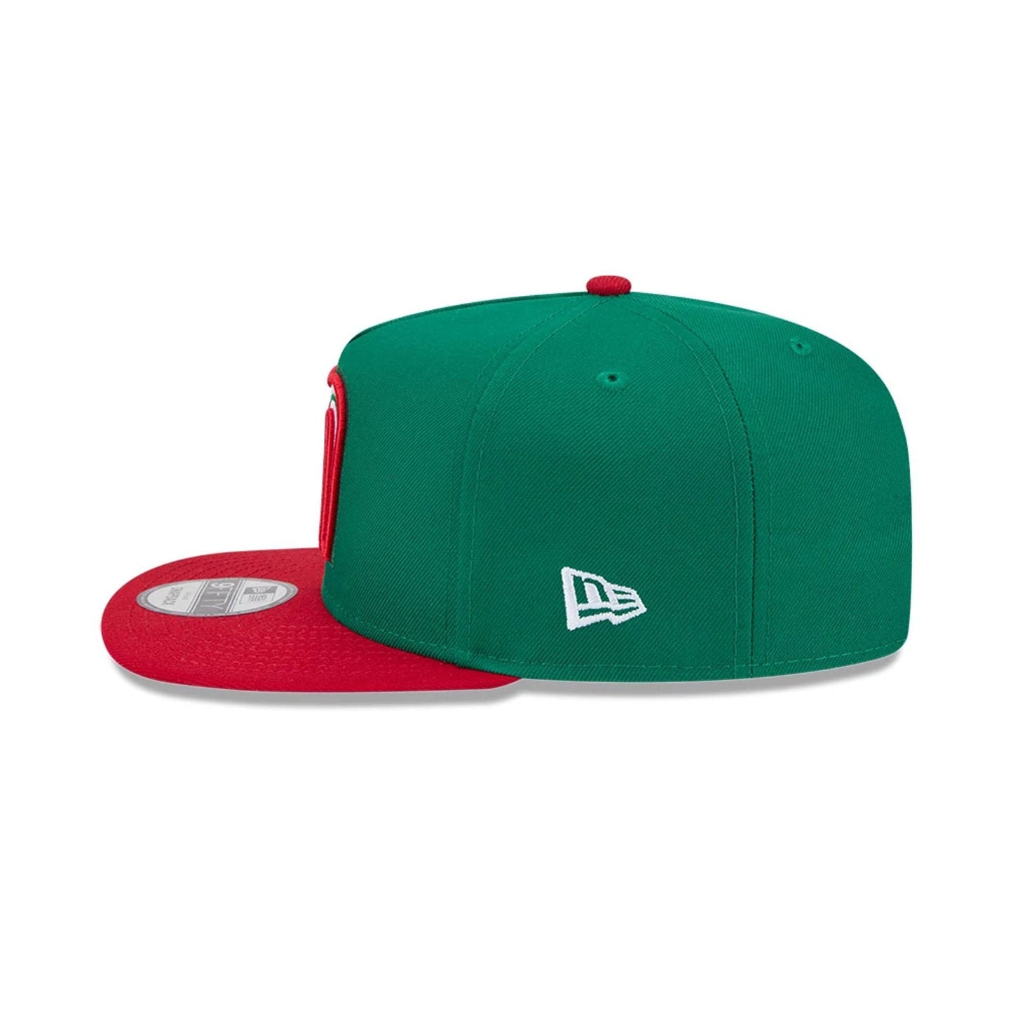 Pictured is this MLB World Baseball Classic 2026 Mexico 9FIFTY A-Frame Snapback cap in green. 7
